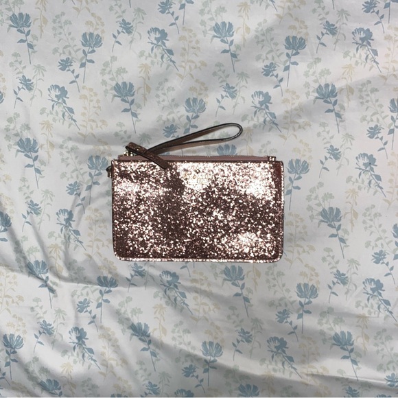 Pink Glitter Kate Spade Wristlet - Picture 3 of 3
